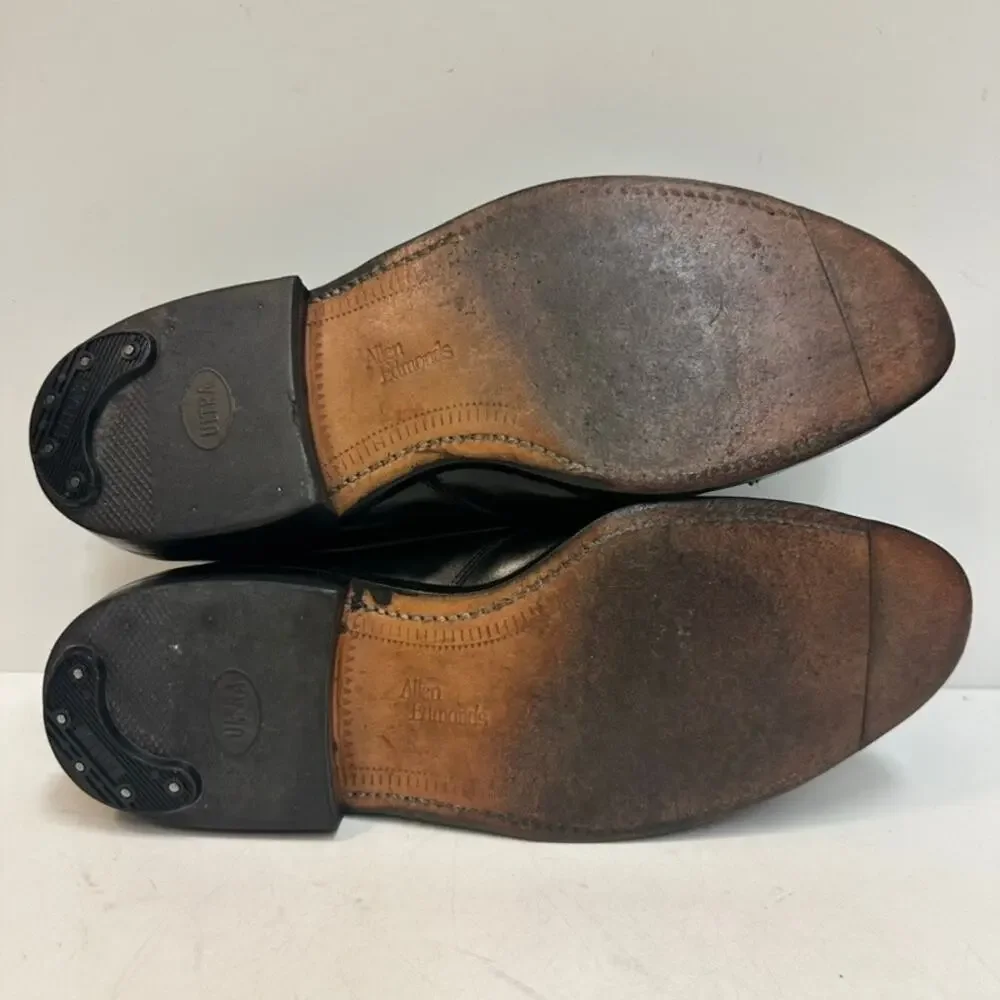 VGUC Allen Edmonds Hillsboro Single Monk Strap Cap Toe Brogue MiUSA 8 Wide EEE